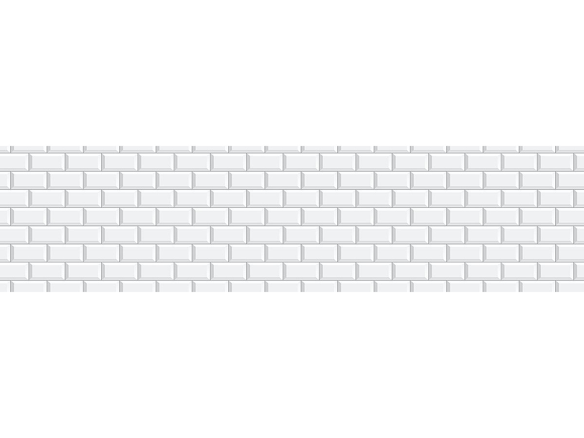 Фартук для кухни «Белая классическая плитка» Фартук для кухни «Белая классическая плитка»