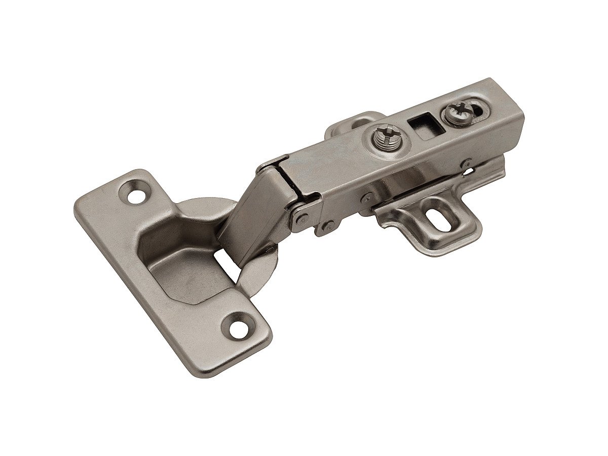 Петля Clip-on накладная D35 90° (с отв. планкой, угол откр. 110°) Петля Clip-on накладная D35 90° (с отв. планкой, угол откр. 110°)