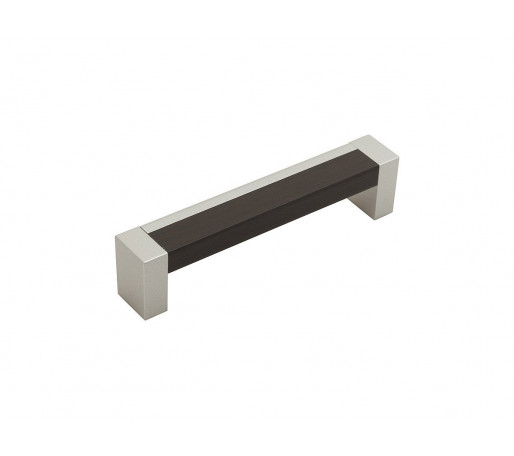 Ручка скоба мебельная С-19, цвет: Венге/Металлик