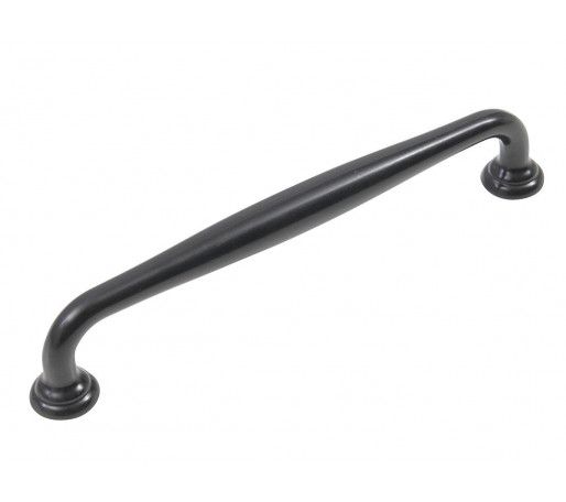 Ручка скоба мебельная URSULA RS433BL.4, цвет: BL Черный матовый