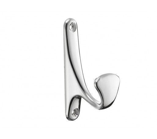 Крючок мебельный одинарный, цвет: Хром