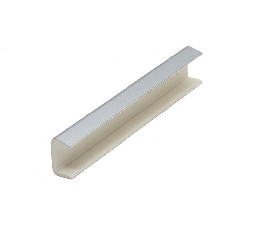 Заглушка торцевая для цоколя ПВХ, цвет: Алюминий