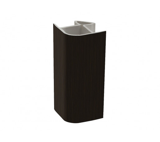 Угол для цоколя ПВХ 90 гр., цвет: Венге (new)