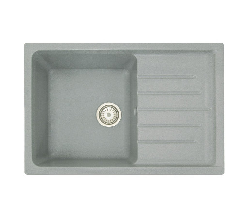 Мойка врезная Vivat 754919 1Ч1К, цвет: Серый