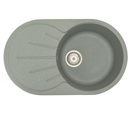 Мойка врезная Vivat 734619 1Ч1К, цвет: Серый