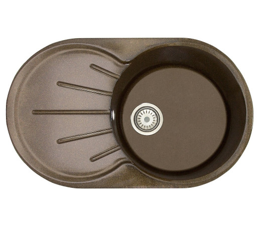 Мойка врезная Vivat 734619 1Ч1К, цвет: Шоколадный