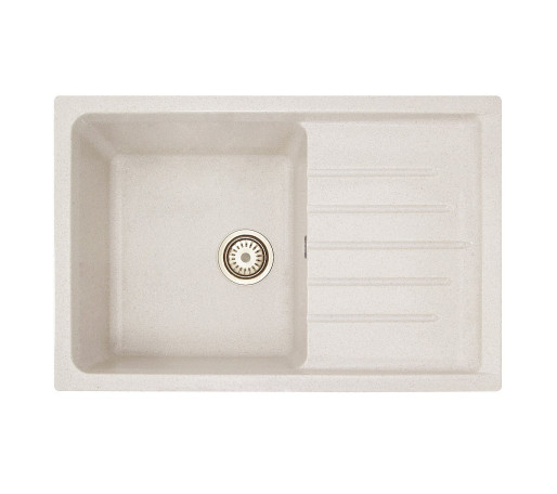 Мойка врезная Vivat 754919 1Ч1К, цвет: Бежевый