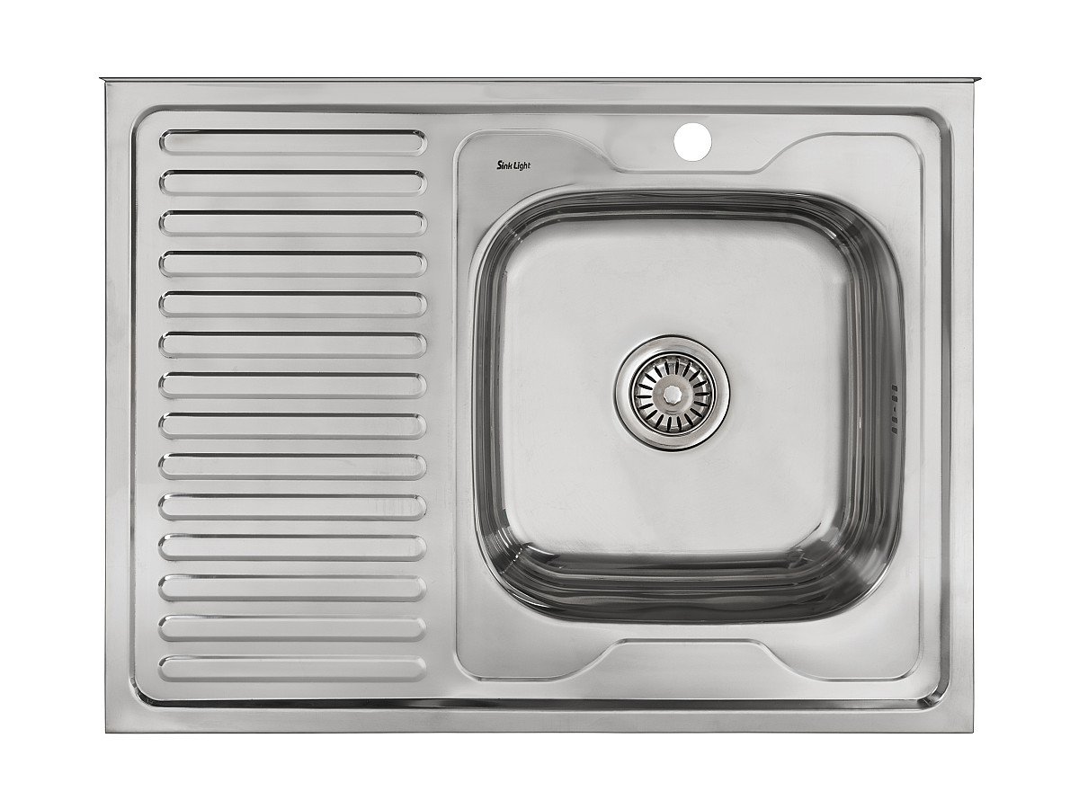 Мойка накладная 806016/0,6 1Ч1К (правая), цвет: Глянец Мойка накладная 806016/0,6 1Ч1К (правая), цвет: Глянец