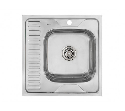 Мойка накладная 606016/0,6 1Ч1К (правая), цвет: Глянец