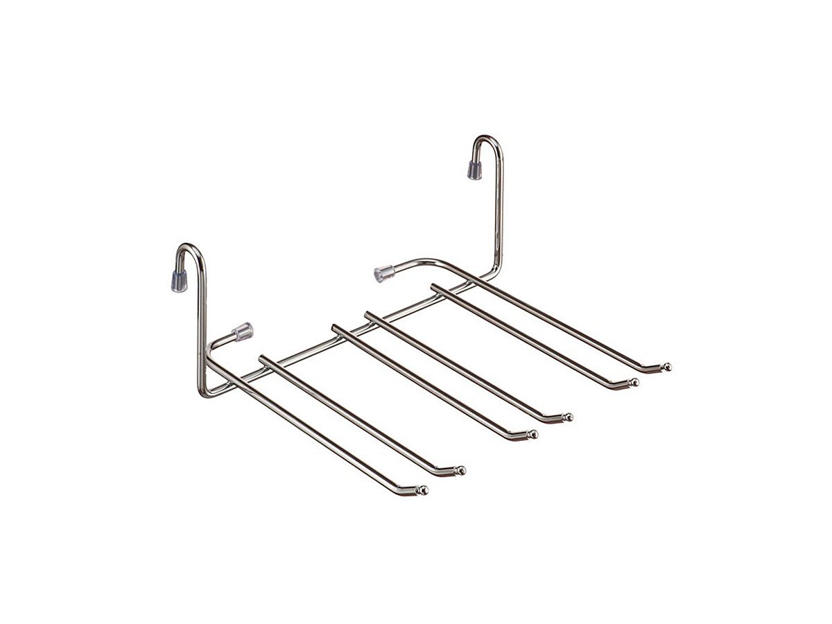 Полка навесная для фужеров, цвет: Хром Полка навесная для фужеров, цвет: Хром