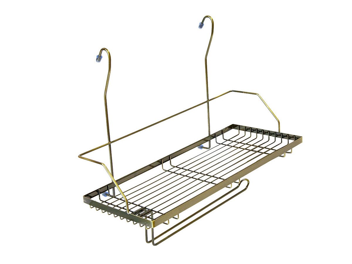 Полка одноярусная с держателем под полотенца, цвет: Античная бронза Полка одноярусная с держателем под полотенца, цвет: Античная бронза