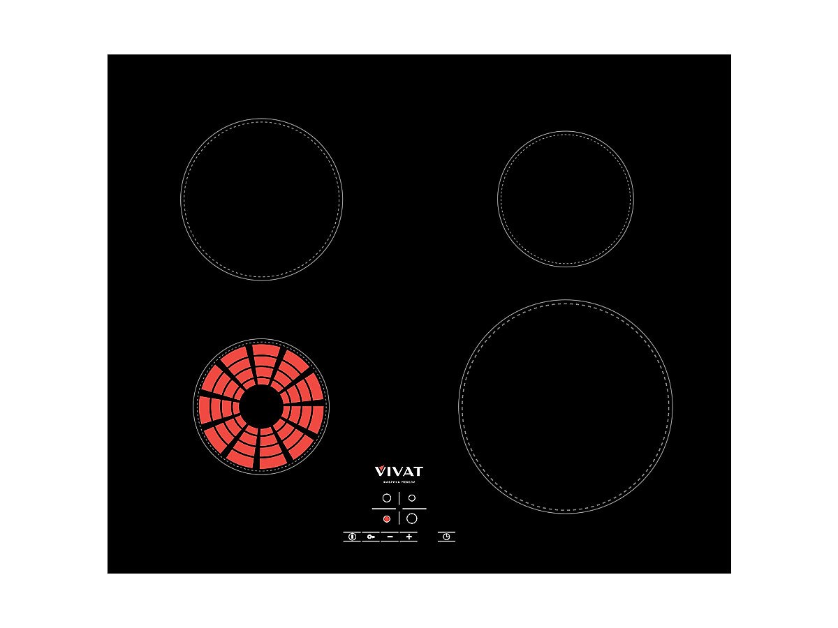 Муляж варочной панели «VIVAT», цвет: Черный Муляж варочной панели «VIVAT», цвет: Черный