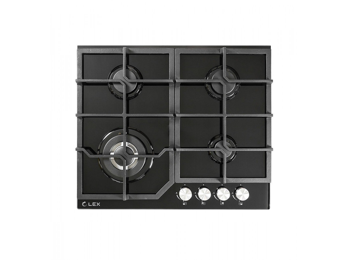 Газовая варочная поверхность GVG 640-1 BL, цвет: Черный Газовая варочная поверхность GVG 640-1 BL, цвет: Черный