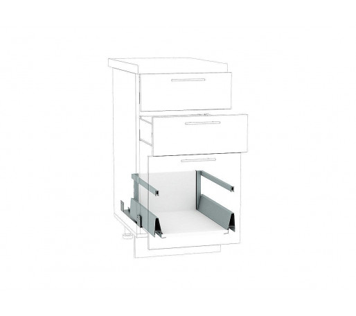 Ящик высокий POWER BOX2 с рейлингом, цвет: Белый