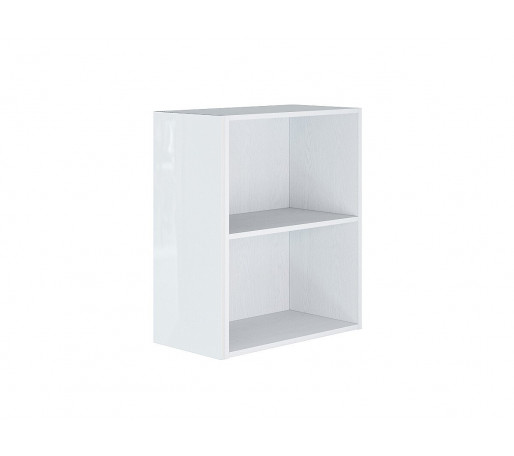 Фасад боковой Валерия-М для верхнего шкафа, цвет: Белый металлик