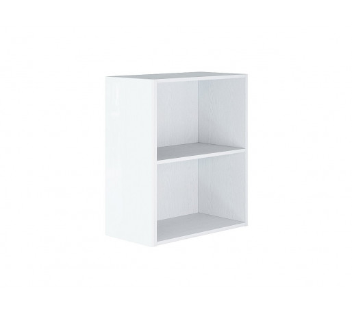 Фасад боковой Валерия-М для верхнего шкафа, цвет: Белый глянец