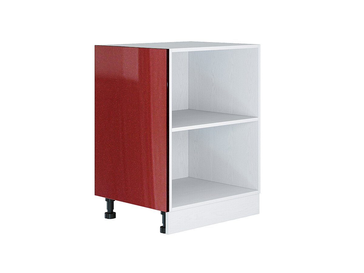 Фасад боковой Валерия-М для нижнего шкафа, цвет: Гранатовый металлик Фасад боковой Валерия-М для нижнего шкафа, цвет: Гранатовый металлик