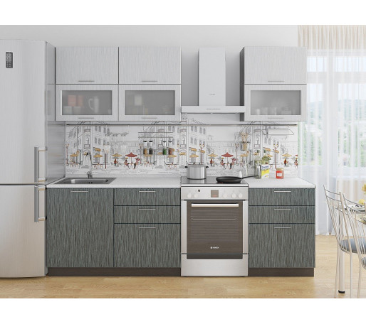 Валерия-М-01, цвет: Серый металлик дождь светлый/Черный металлик дождь Валерия-М-01, цвет: Серый металлик дождь светлый/Черный металлик дождь