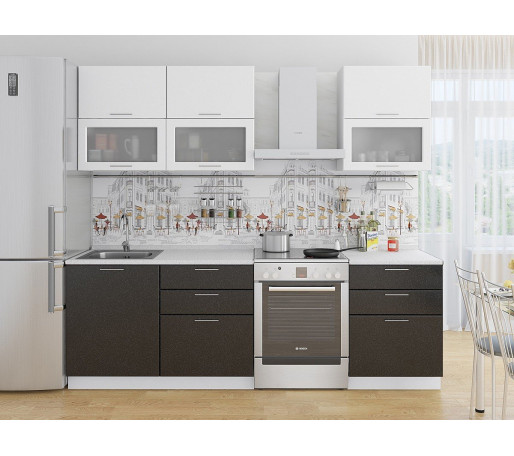 Валерия-М-01, цвет: Белый металлик/Черный металлик Валерия-М-01, цвет: Белый металлик/Черный металлик