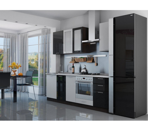 Валерия-М-03, цвет: Белый металлик/Черный металлик Валерия-М-03, цвет: Белый металлик/Черный металлик