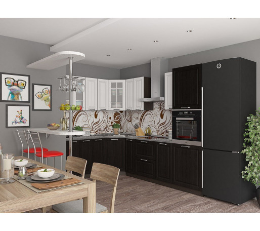 Прага-03, цвет: Белое дерево/Венге Премиум