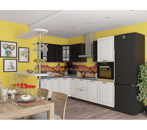 Прага-03, цвет: Венге Премиум/Белое дерево