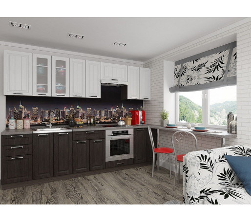 Прага-02, цвет: Белое дерево/Венге Премиум