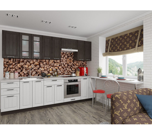 Прага-02, цвет: Венге Премиум/Белое дерево