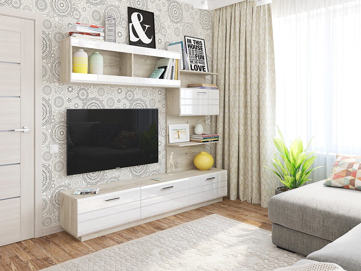 Глейс-01, цвет: Белый глянец Глейс-01, цвет: Белый глянец