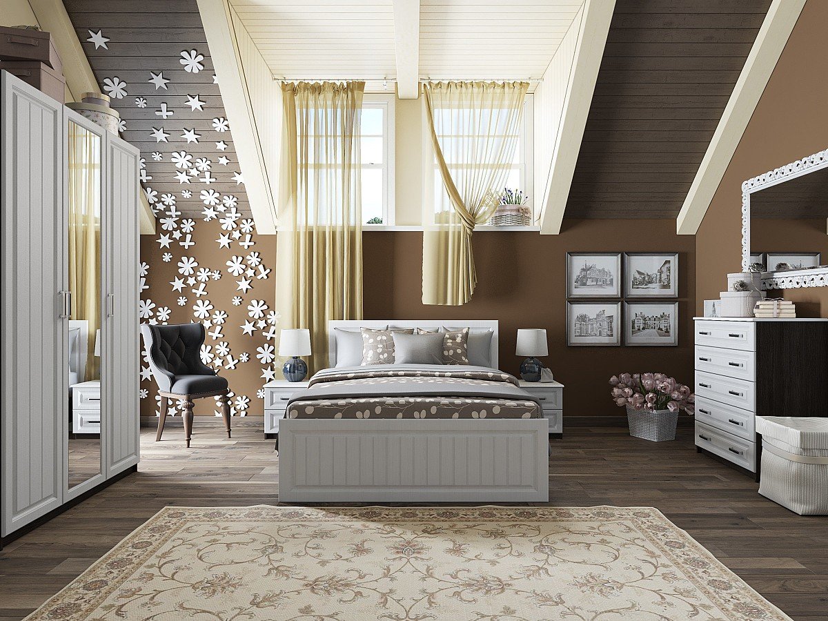 Прага-01, цвет: Белое дерево Прага-01, цвет: Белое дерево