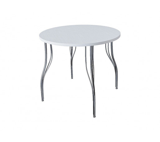 Стол обеденный круглый LС (ОС-12), цвет: Белый