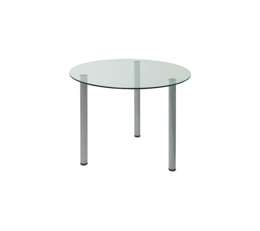 Стол обеденный круглый Oss, цвет: Прозрачный