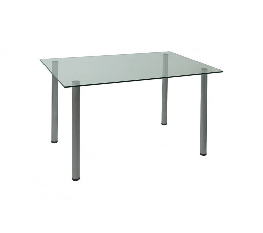 Стол обеденный прямоугольный Assen, цвет: Прозрачный