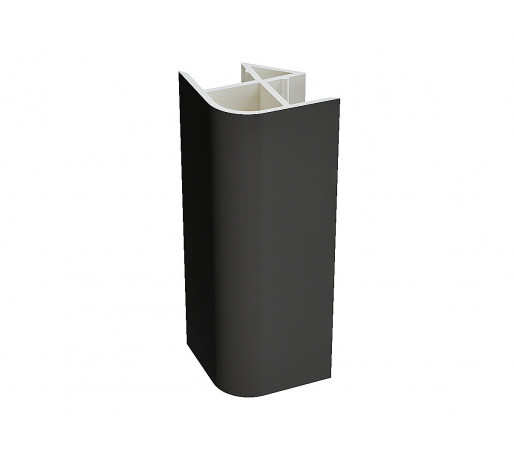Угол для цоколя ПВХ 90 гр., цвет: Graphite