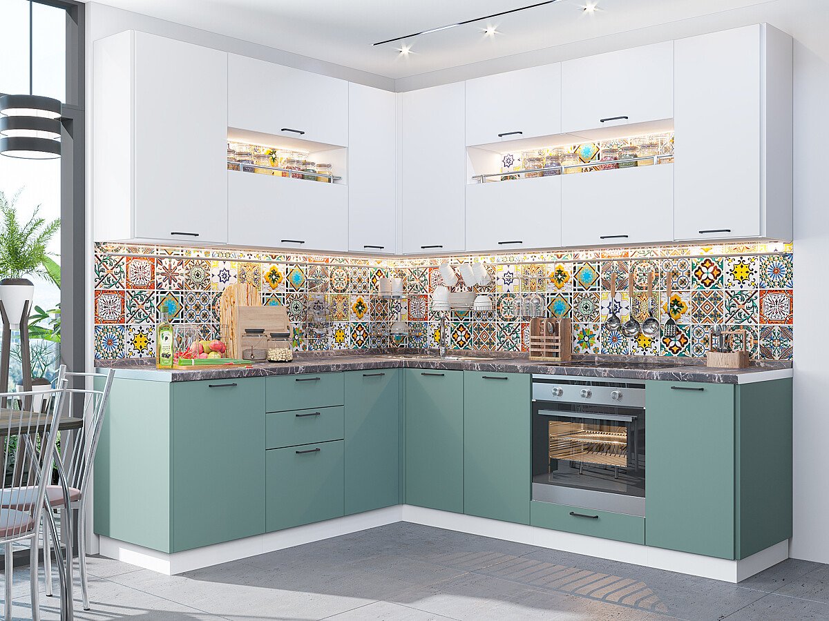 Флэт-02, цвет: White In 2S/Grey-green In 2S Флэт-02, цвет: White In 2S/Grey-green In 2S