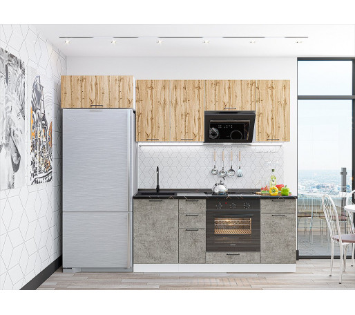 Флэт-01, цвет: Wotan Oak 2S/Temple Stone 2S