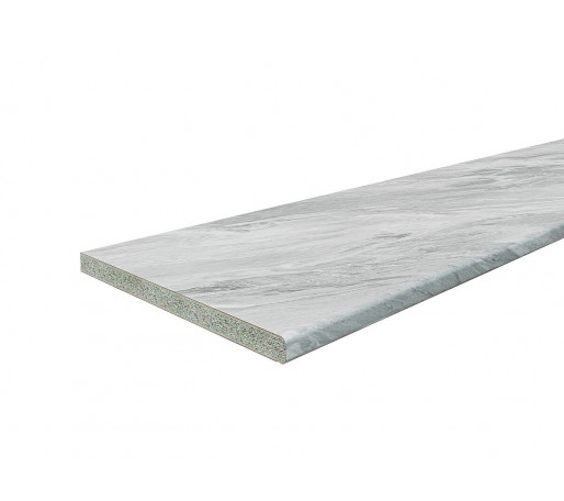 Столешница Hard-38U Прямая (упак.), цвет: Снежный мрамор