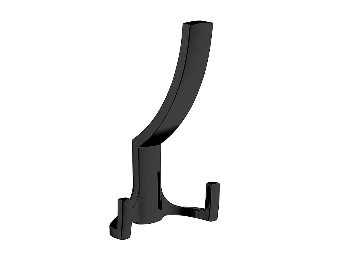 Крючок мебельный трехрожковый, цвет: BL Матовый черный Крючок мебельный трехрожковый, цвет: BL Матовый черный