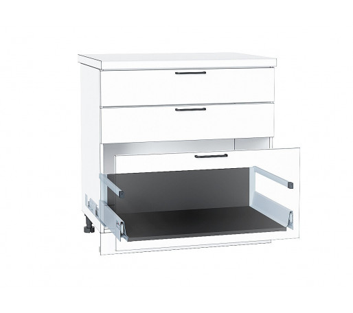 Ящик высокий POWER BOX2 с рейлингом, цвет: Graphite