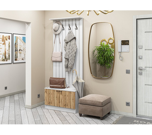 Стиль-01, цвет: Wotan Oak 2S/Белый Стиль-01, цвет: Wotan Oak 2S/Белый