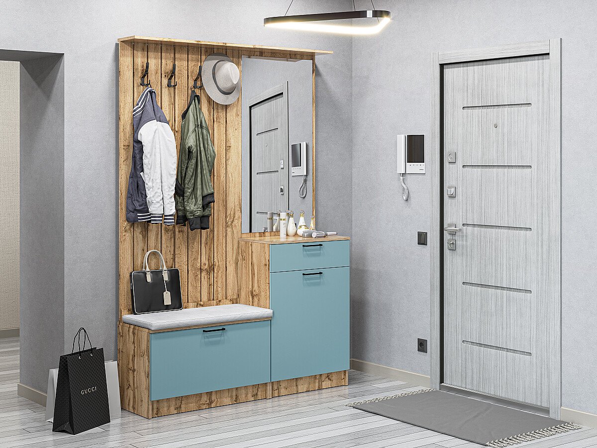 Стиль-02, цвет: Grey-green In 2S/Дуб Вотан Стиль-02, цвет: Grey-green In 2S/Дуб Вотан