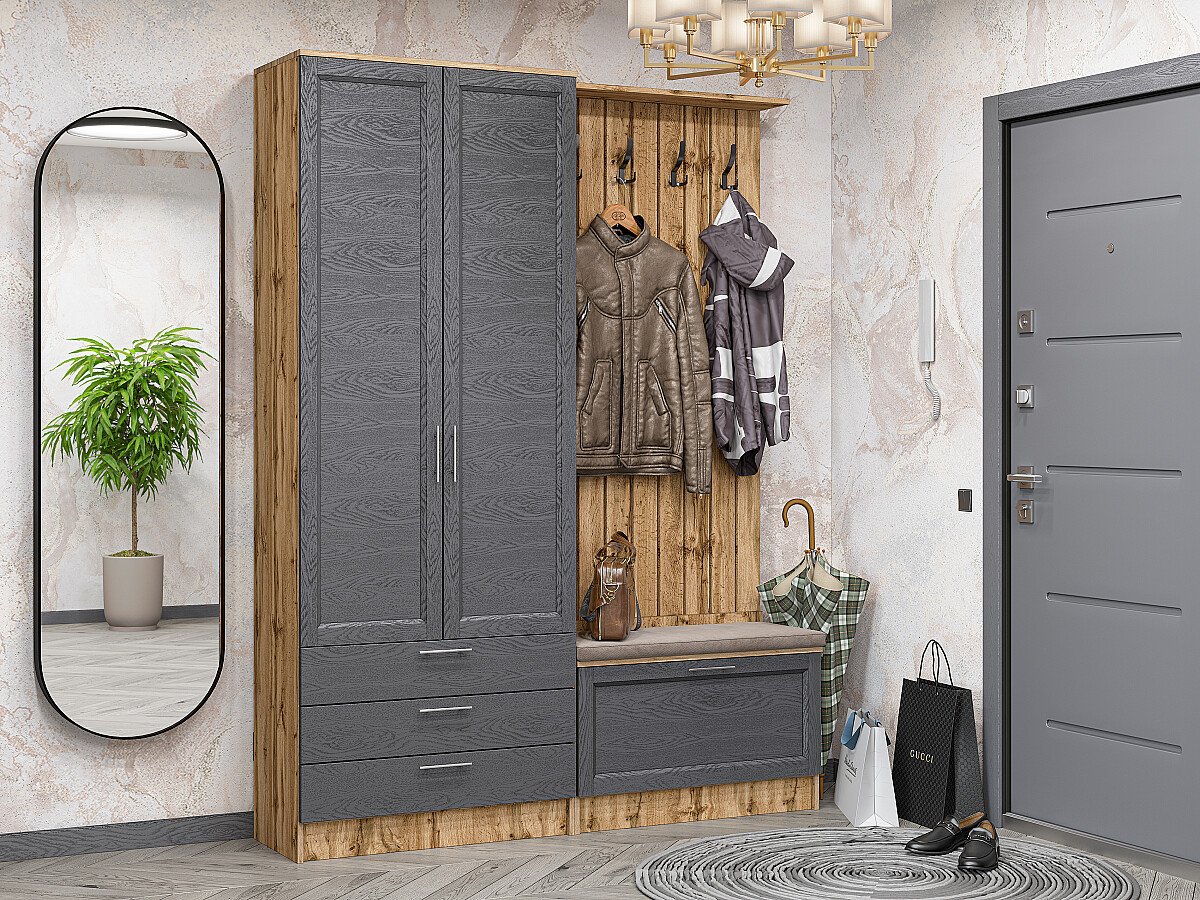 Стиль-03, цвет: Graphite Softwood/Дуб Вотан Стиль-03, цвет: Graphite Softwood/Дуб Вотан