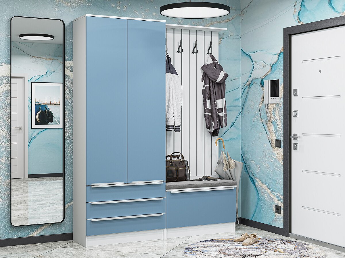 Стиль-03, цвет: Silky Blue/Белый Стиль-03, цвет: Silky Blue/Белый