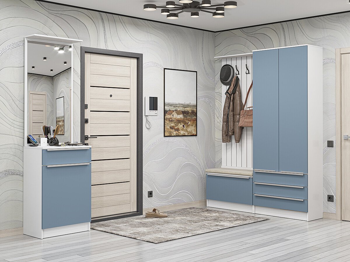 Стиль-04, цвет: Silky Blue/Белый Стиль-04, цвет: Silky Blue/Белый