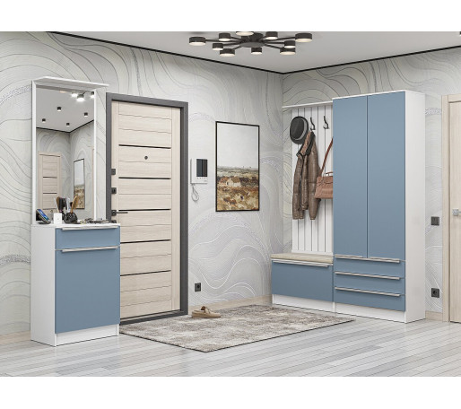 Стиль-04, цвет: Silky Blue/Белый