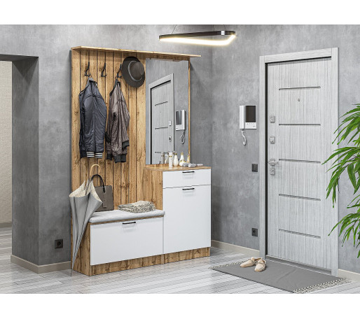 Стиль-02, цвет: White In 2S/Дуб Вотан