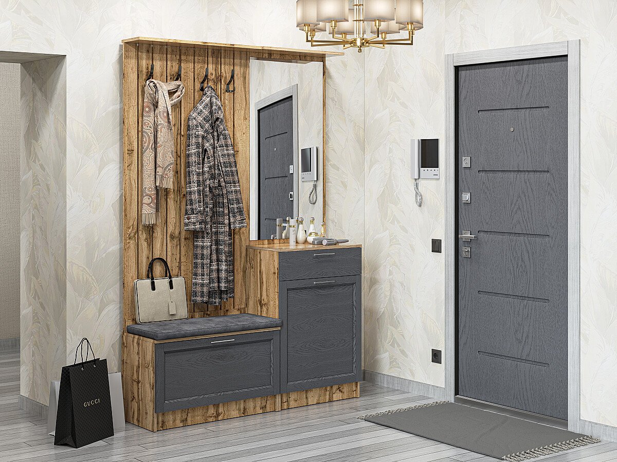 Стиль-02, цвет: Graphite Softwood/Дуб Вотан Стиль-02, цвет: Graphite Softwood/Дуб Вотан