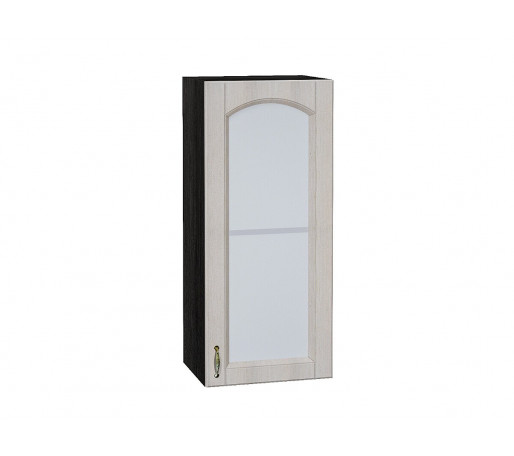 Шкаф верхний с 1-ой остекленной дверцей Верона R, цвет: Ясень золото/Graphite