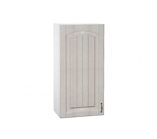 Шкаф верхний с 1-ой дверцей Верона L, цвет: Ясень золото/Белый