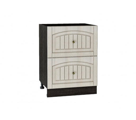 Шкаф нижний с 2-мя ящиками Верона, цвет: Ясень золото/Graphite